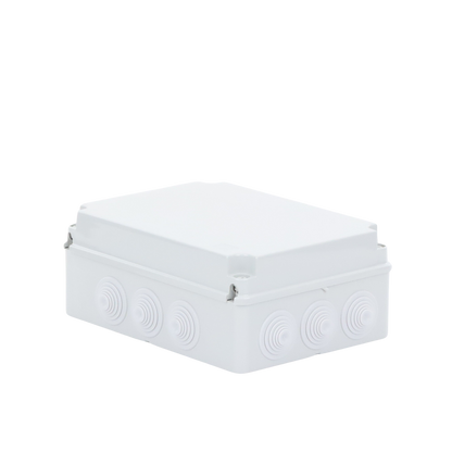 Caja Estanca de PVC Para Derivación y Conexión, 12 Entradas, Tapa Atornillada, 300x220x120 mm  (Área interna), Uso Exterior IP55, Material que no Propaga el Fuego y Libre de Hálogenos