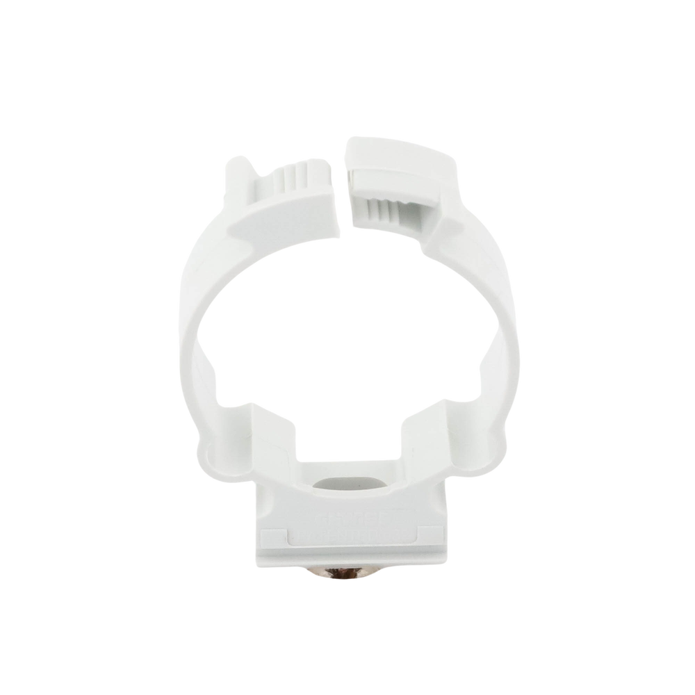 Soporte de collar (Abrazadera), PVC Auto-extinguible, cerrado para tubería de 32 mm