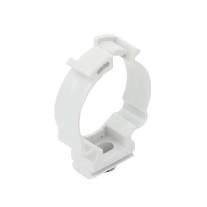 Soporte de collar (Abrazadera), PVC Auto-extinguible, cerrado para tubería de 32 mm