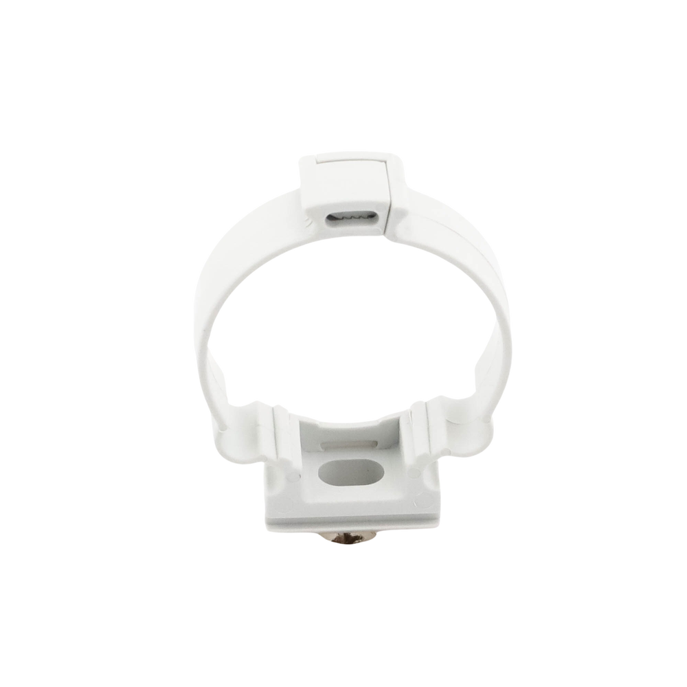 Soporte de collar (Abrazadera), PVC Auto-extinguible, cerrado para tubería de 40 mm