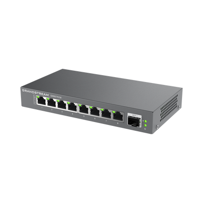 Switches de red Multi-Gigabit de 2.5G No Administrable / 8 Puertos RJ45 de 100/1000/2500Mbps / 1 puerto de fibra SFP+