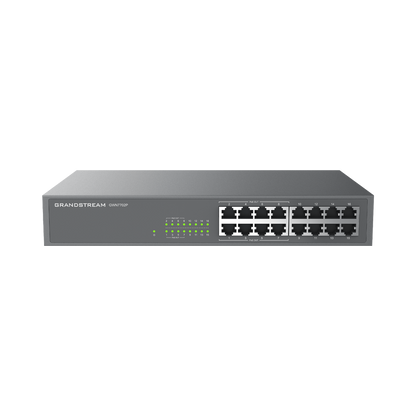 Switch PoE+ 16 Puertos Gigabit No Administrable / 8 puertos 10/100/1000 Mbps / 8 puertos PoE+ / hasta 145W