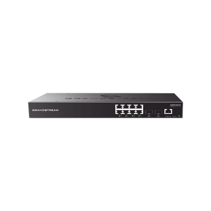 Switch PoE+ Gigabit Administrable / 8 puertos 10/100/1000 Mbps + 2 Puertos SFP Uplink / Hasta 120W / Compatible con GWN Cloud.