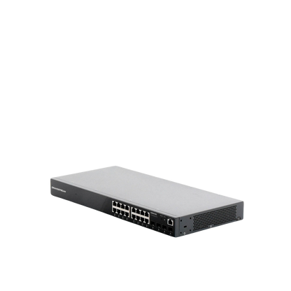Switch Gigabit Administrable / 16 puertos 10/100/1000 Mbps + 4 Puertos SFP Uplink / Compatible con GWN Cloud.
