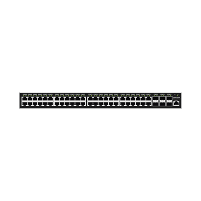 Switch Gigabit PoE+ Administrable / 48 puertos 10/100/1000 Mbps + 6 Puertos SFP+ / Hasta 400W / Compatible con GWN Cloud.