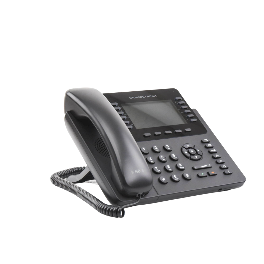 Teléfono IP empresarial de 12 Líneas con 5 teclas de función y conferencia de 4 vías, PoE