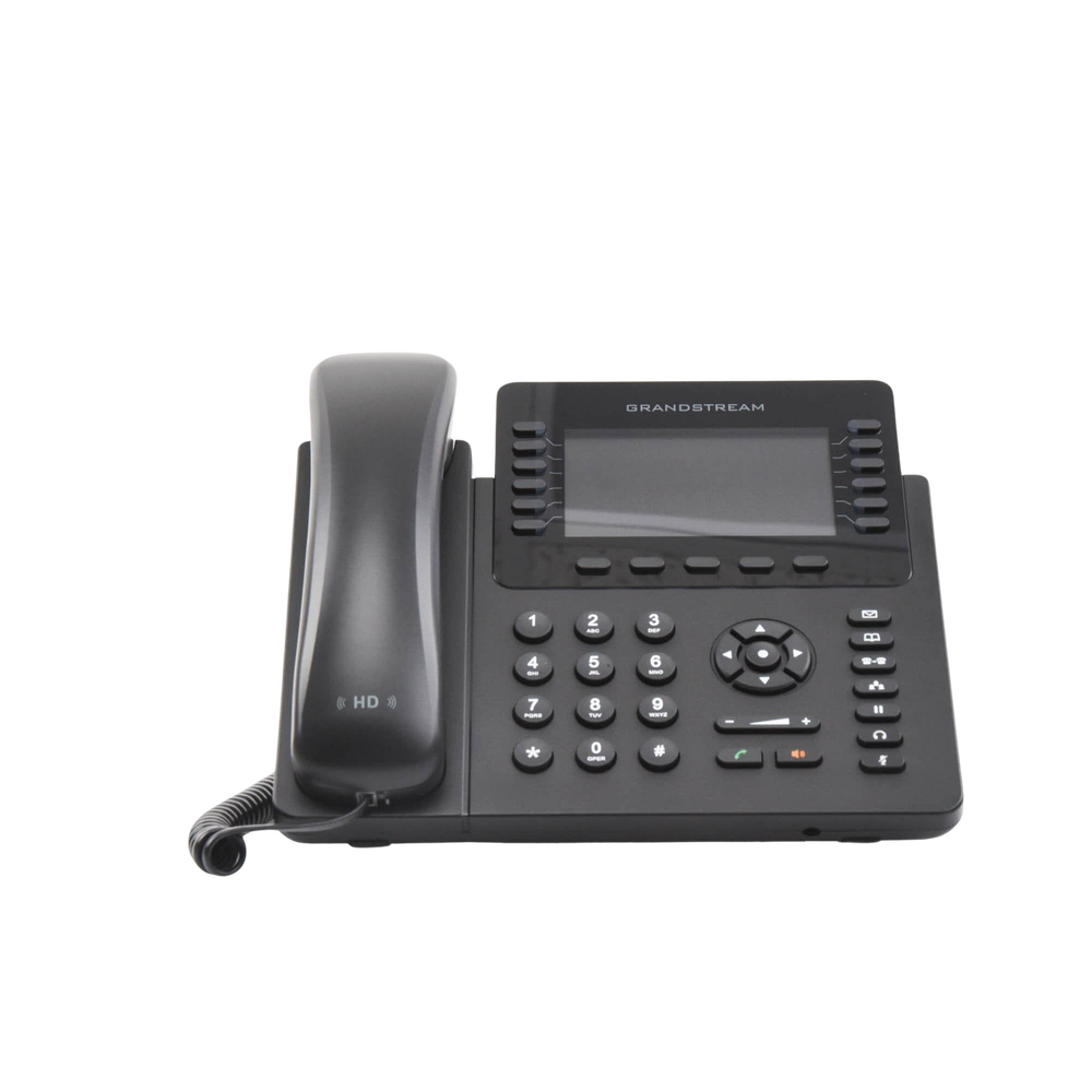 Teléfono IP empresarial de 12 Líneas con 5 teclas de función y conferencia de 4 vías, PoE