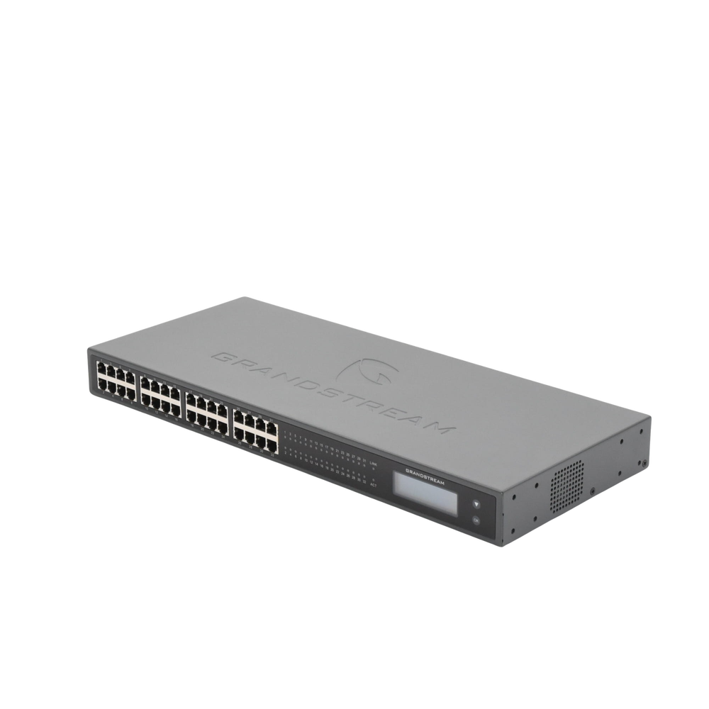 Adaptador VoIP GrandStream de 32 FXS 2 puertos telco 50 pins p/montaje en rack