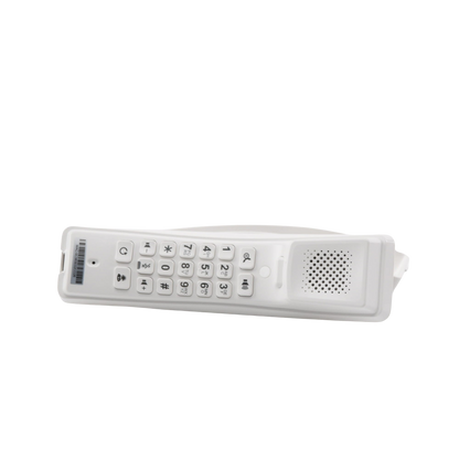 Teléfono IP profesional para Hotelería, montaje en pared,  teclado numérico estándar, conferencia de 3 vías, Opus y PoE.