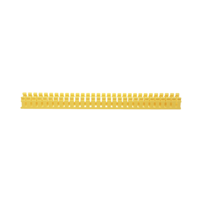 Canaleta Ranurada de PVC sin Tapa, Tipo H (Tapa Abisagrada), 2 in de Ancho, 2 in de Alto y 1828.8 mm de Largo, Color Amarillo