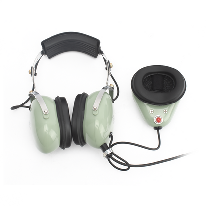 Auriculares estilo Muff-Mic para operaciones de mantenimiento y rampas en aeropuertos