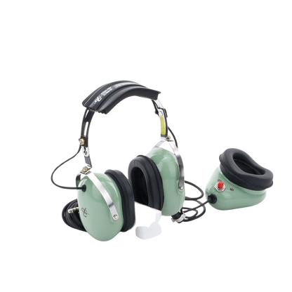 Auriculares estilo Muff-Mic para operaciones de mantenimiento y rampas en aeropuertos