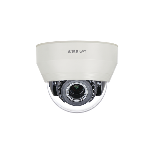 Cámara Domo Interior 4 Megapíxel (AHD), 600TVL (CVBS) / Lente Varifocal 3.2 - 10 mm / IR 20 m / dWDR / HLC / BLC