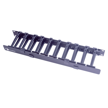 Organizador de Cable Horizontal RouteIT, Sencillo, Para Rack de 19in, 4in de profundidad, 1UR
