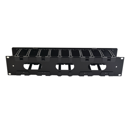 Organizador de Cable Horizontal RouteIT, Sencillo, Para Rack de 19in, 4in de profundidad, 2UR