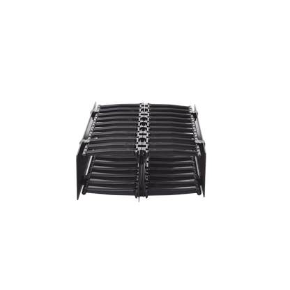 Organizador de Cable Horizontal RouteIT, Doble, Para Rack de 19in, 4in de profundidad, 2UR