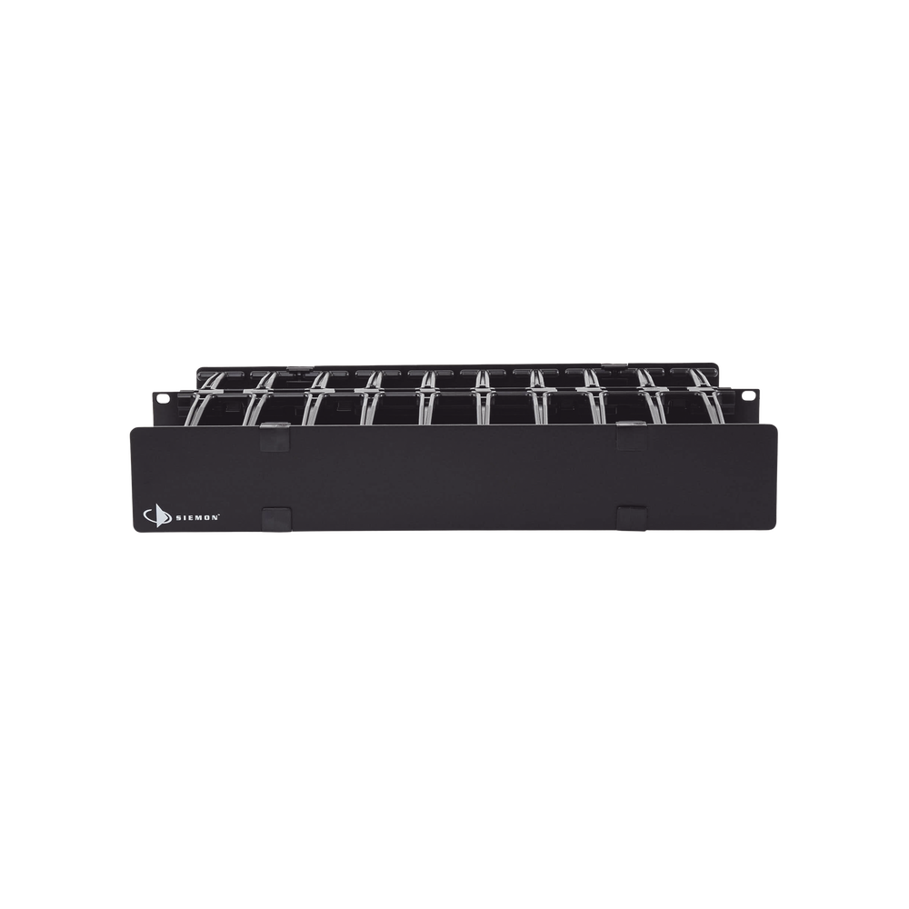 Organizador de Cable Horizontal RouteIT, Doble, Para Rack de 19in, 4in de profundidad, 2UR
