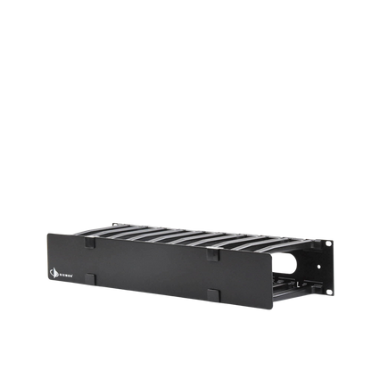 Organizador de Cable Horizontal RouteIT, Sencillo, Para Rack de 19in, 6in de profundidad, 2UR