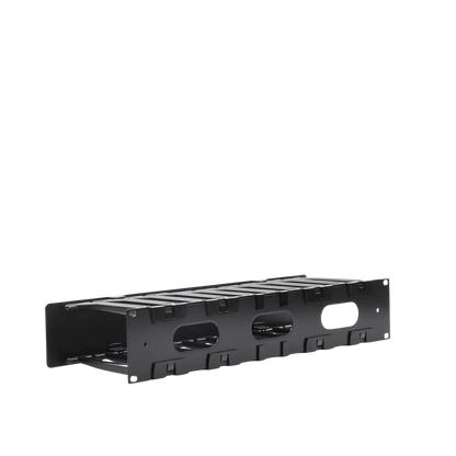Organizador de Cable Horizontal RouteIT, Sencillo, Para Rack de 19in, 6in de profundidad, 2UR