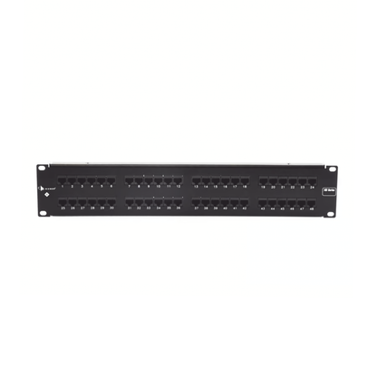 Patch Panel UTP HD6 Categoría 6, de 48 puertos, Angulado para alta densidad de puertos, 2UR
