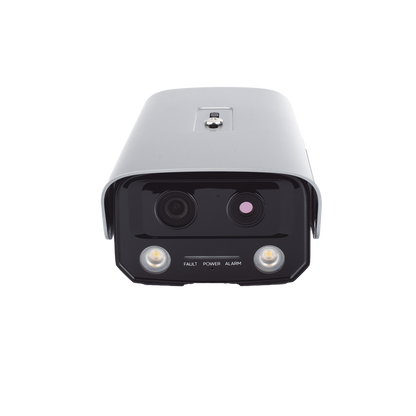 (HikFire) Cámara IP de Detección Térmica de Incendios / Detección de Llamas y Temperaturas Anormales / 4 Megapíxel (Lente Óptico) + 1 Megapíxel (Lente Térmico) / Compatible con Hik-Connect