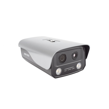 (HikFire) Cámara IP de Detección Térmica de Incendios / Detección de Llamas y Temperaturas Anormales / 4 Megapíxel (Lente Óptico) + 1 Megapíxel (Lente Térmico) / Compatible con Hik-Connect