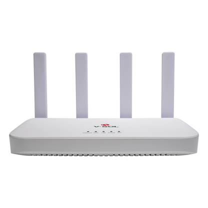 ONU XGSPON / Wi-Fi 6 / 1 Puerto RJ45 2.5 Gbps / 3 Puertos RJ45 1 Gbps / 1 FXS / 1 Puerto USB /
