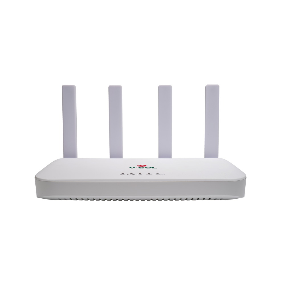 ONU DualMode EPON/GPON / Wi-Fi 6 / 1 Puerto FXS / 4 Puertos Gigabit / 1 Puerto USB / 1 Puerto SC/UPC