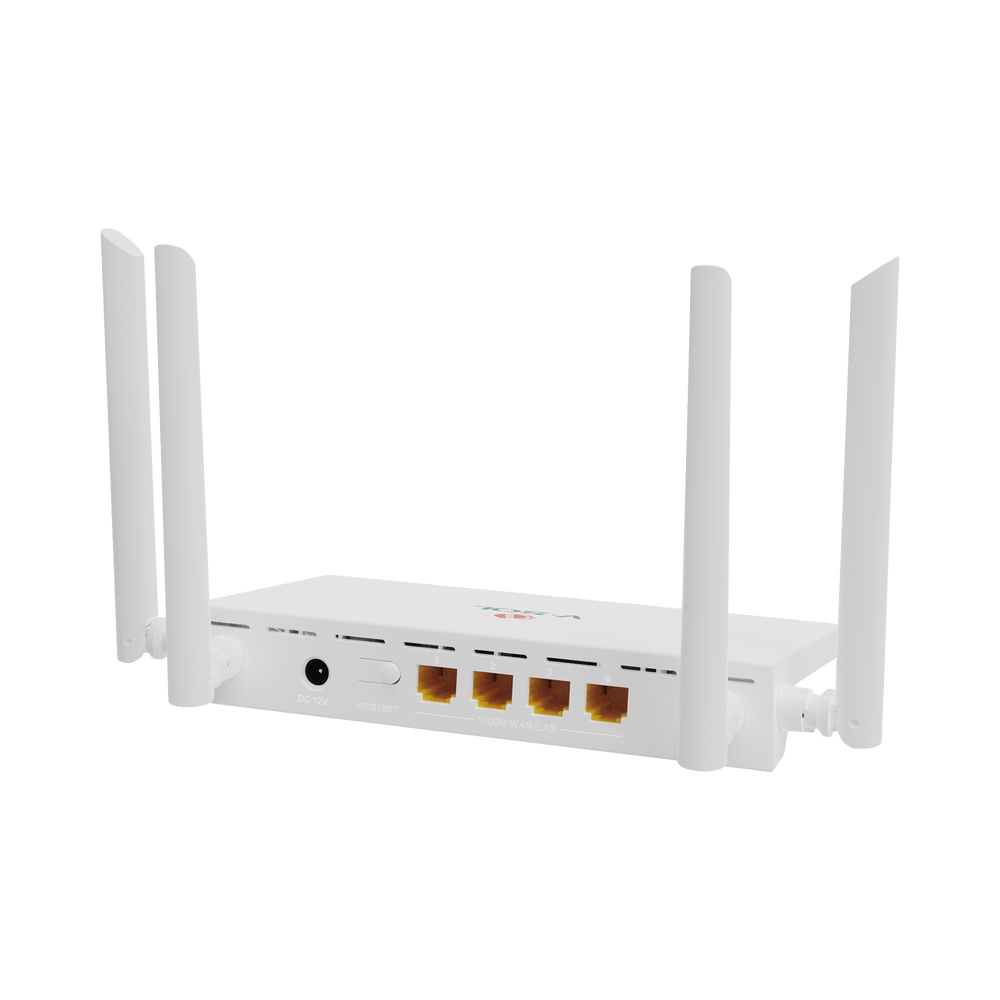 Router Inalámbrico WiFi 6 / 4 puertos LAN Gigabit/ Soporta MESH con las ONUs WiFi 6 de V-SOL / Diseño Compacto