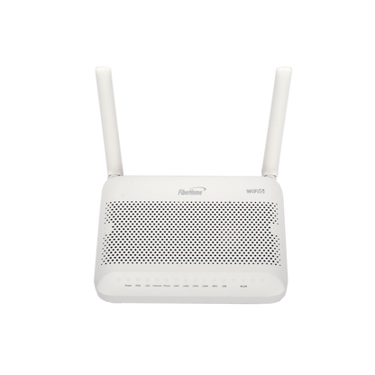 ONU GPON WiFi 6, (2.4/5 GHz), 2 Antenas de 5 dBi, Compatible con OLT de Terceros, 4 puertos Gigabit + 1 POTS + 2 USB, conector SC/UPC