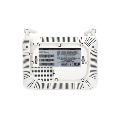ONU GPON WiFi 6, (2.4/5 GHz), 2 Antenas de 5 dBi, Compatible con OLT de Terceros, 4 puertos Gigabit + 1 POTS + 2 USB, conector SC/UPC
