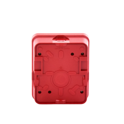 Cubierta para instalar sirenas estrobo en exterior compatible con estrobos sirenas Hochiki color rojo