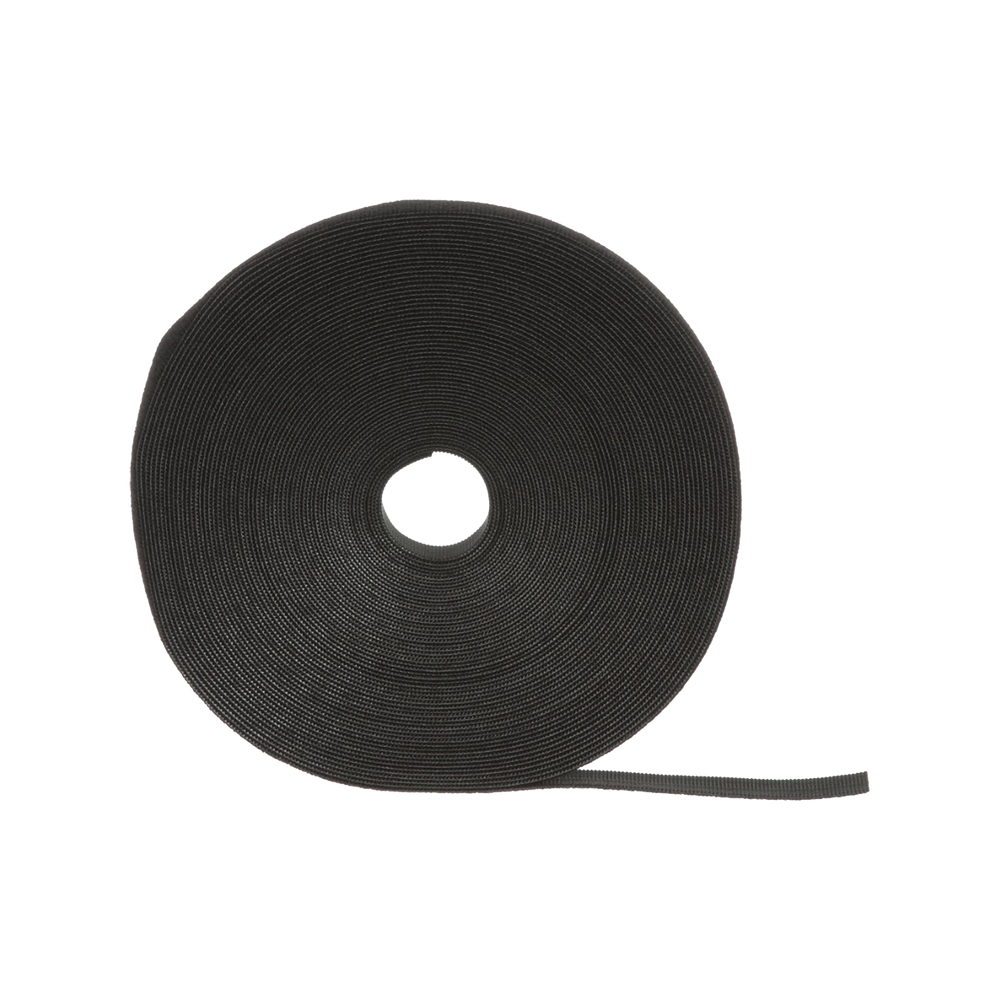 Rollo de Cinta de Contacto, de 75 Pies (22.9m) de Largo, 19.1 mm de Ancho, Color Negro