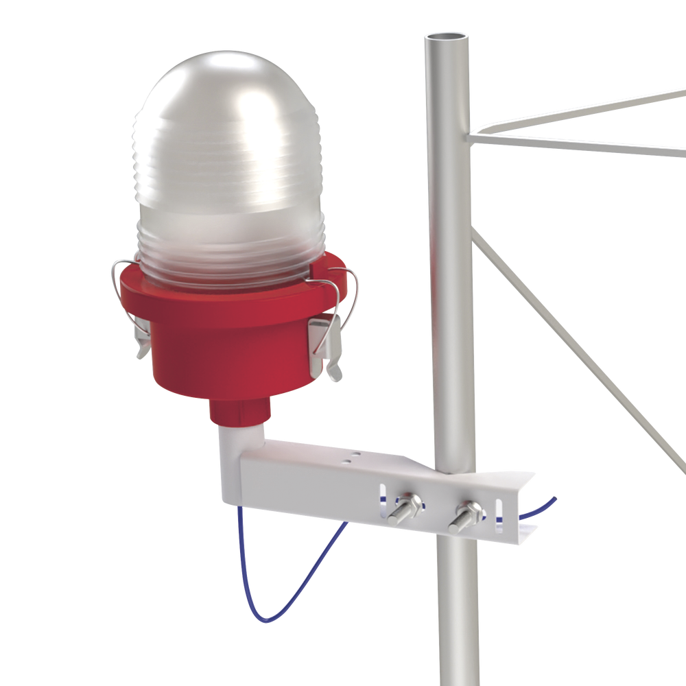 Herraje para Lámpara de Obstrucción LED Modelo EI-LBIB/OL1-VLED2- IR/ OL2-VLED2-IR