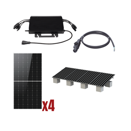 Kit Solar Interconexion  / 2kW  220Vca / Microinversores HOYMILES / Montaje Incluido