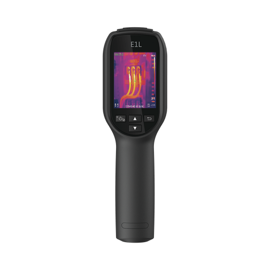 E1L - Cámara Termográfica Portátil / Resolución 160 x 120 / Lente 3.1 mm / Pantalla LCD 2.4" / IP54  / Ranura Micro SD hasta 128 GB (8 GB por Default Integrada)
