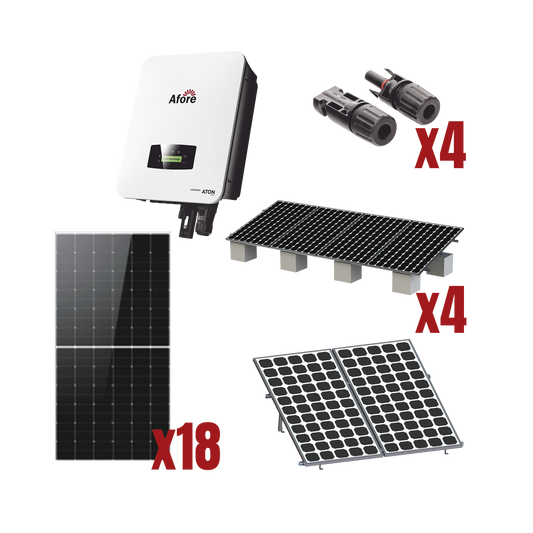 Kit Solar Interconexion  / 10kW  220Vca / Inversor AFORE / Montaje Incluido