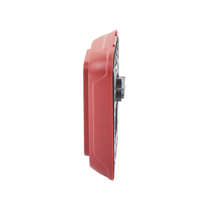 Sirena para Montaje en Pared, 12 a 24 Vcc, Color Rojo, Nuevo Diseño Moderno y Elegante y Menor Consumo de Corriente