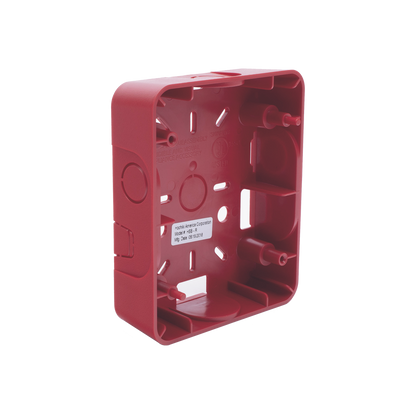 Caja Trasera Resistente a la Intemperie, Roja (para usar con la serie de estrobos HE) (0500-06360) De Hochiki