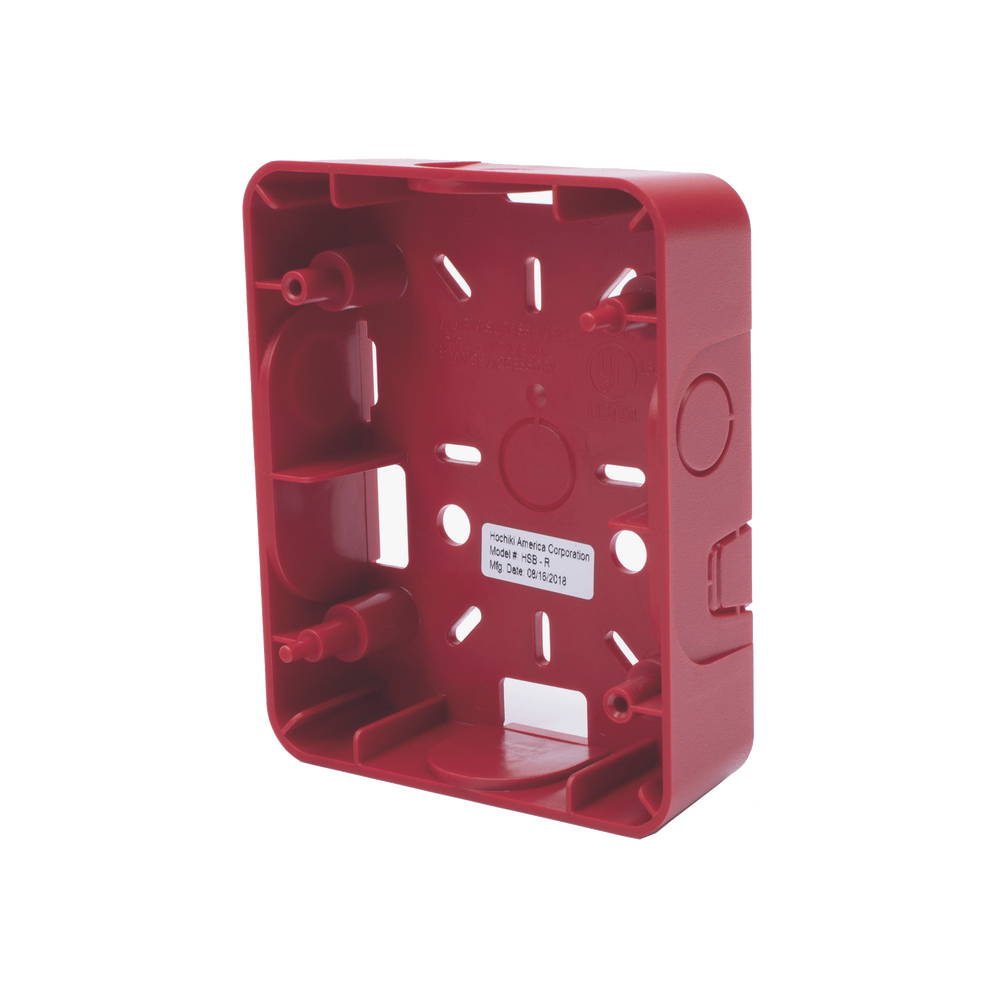 Caja Trasera Resistente a la Intemperie, Roja (para usar con la serie de estrobos HE) (0500-06360) De Hochiki