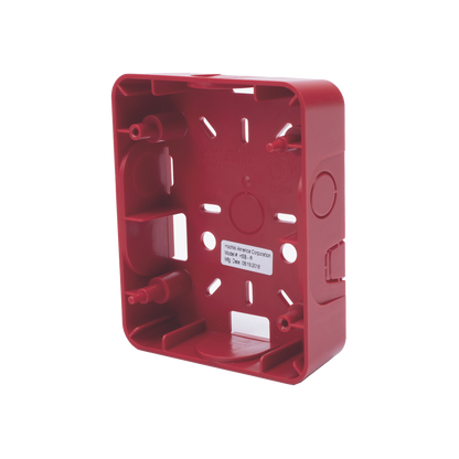 Caja Trasera Resistente a la Intemperie, Roja (para usar con la serie de estrobos HE) (0500-06360) De Hochiki