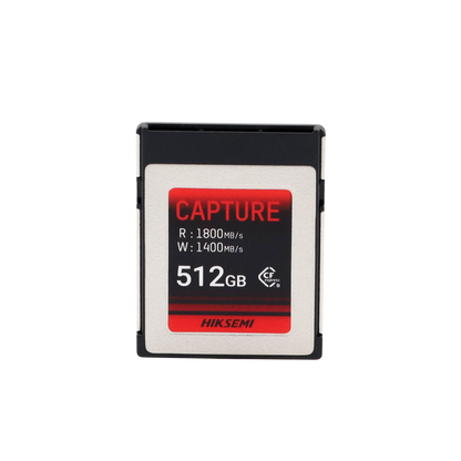 Memoria CFexpress tipo B / Clase 10 de 512 GB / Especializada para Cámaras de Fotografía y Video  / 1800 MB/s Lectura / 1700 MB/s Escritura