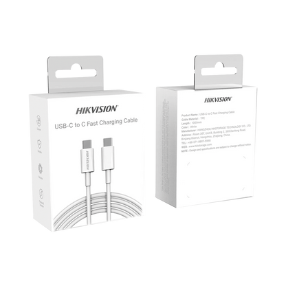 Cable USB-C a USB-C / 1 Metro (3.28 Pies) / Ideal para Celulares Android / Carga Rápida 3 Amp / Carga y Sincronización de Datos / 480 Mbps / 60 Watts