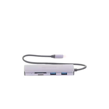 Hub (Adaptador) USB - C / 8 en 1 / 1 Salida HDMI (4K) / 1 Salida USB 2.0 / 3 Salidas USB 3.0 / 1 Salida SD (Memoria SD) / 1 Salida TF (Micro SD) / 1 Entrada USB - C (Carga Rapida / 100 Watts)