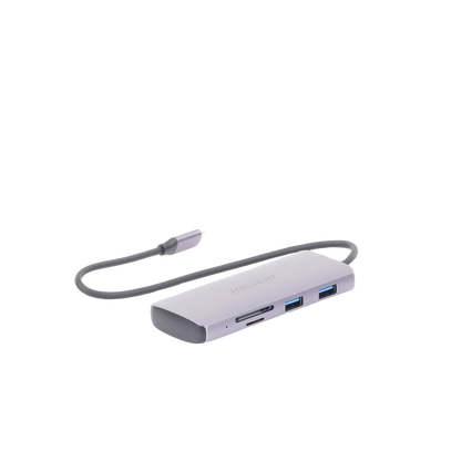 Hub (Adaptador) USB - C / 8 en 1 / 1 Salida HDMI (4K) / 1 Salida USB 2.0 / 3 Salidas USB 3.0 / 1 Salida SD (Memoria SD) / 1 Salida TF (Micro SD) / 1 Entrada USB - C (Carga Rapida / 100 Watts)