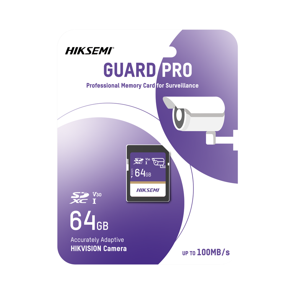 Memoria SD Clase 10 de 64 GB / Especializada Para Videovigilancia