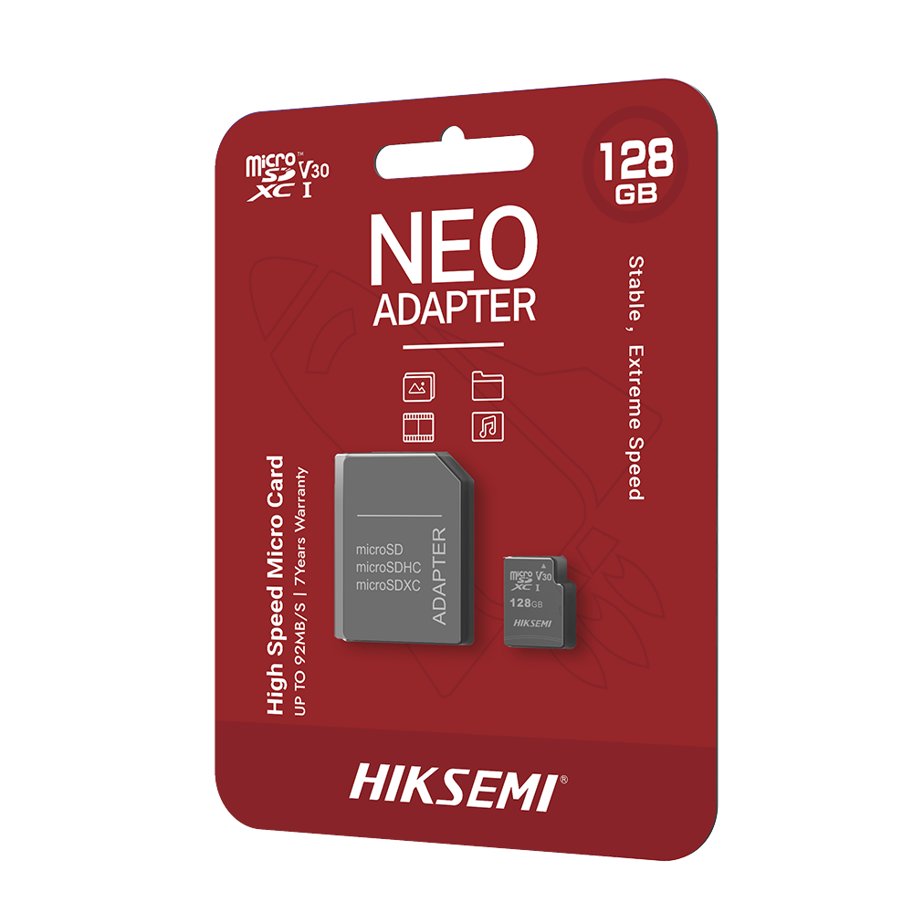 Memoria microSD con Adaptador Ideal para Celular o Tablet / 128 GB / Multipropósito / Clase 10 / 92 MB/s Lectura / 50 MB/s Escritura