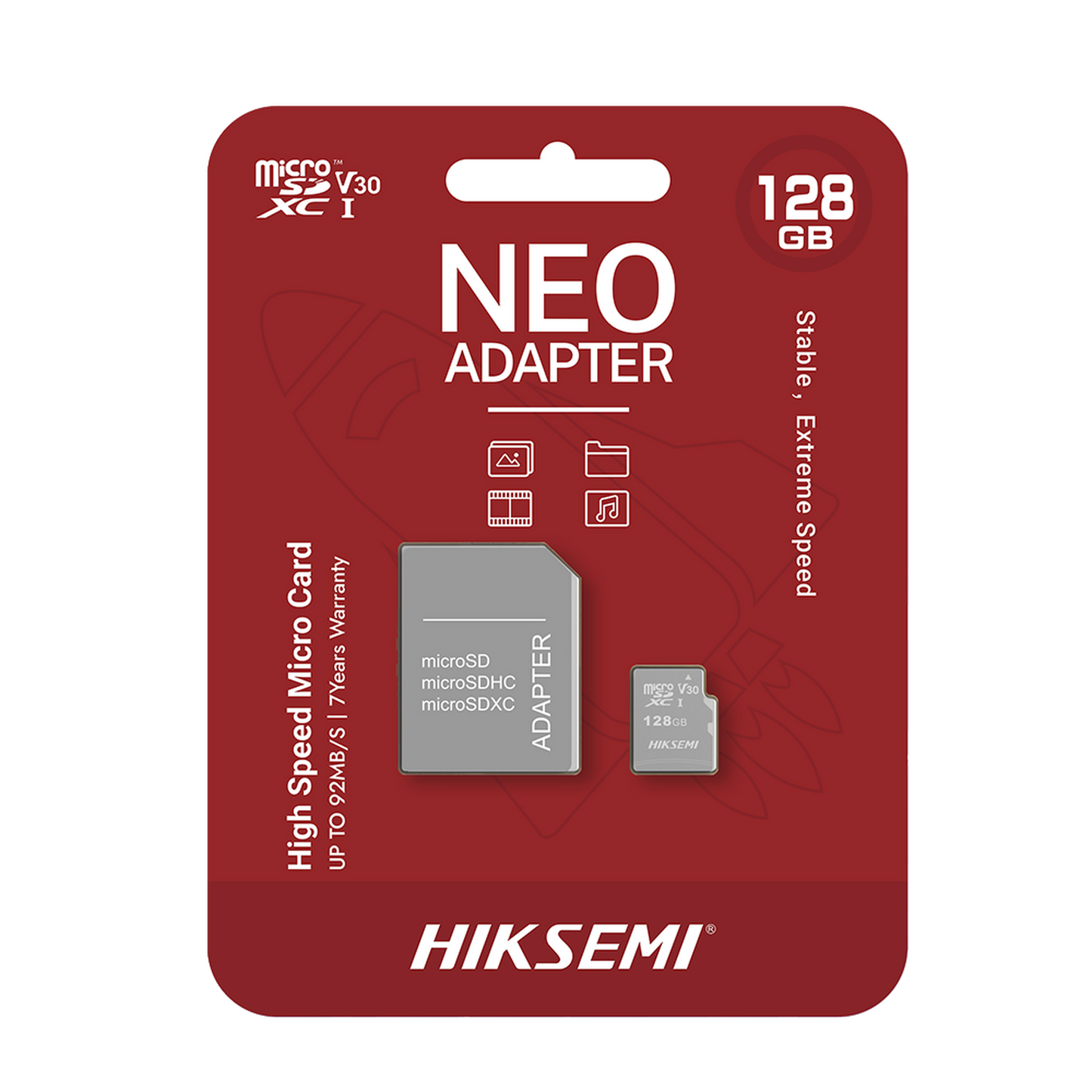 Memoria microSD con Adaptador Ideal para Celular o Tablet / 128 GB / MultipropÃ³sito / Clase 10 / 92 MB/s Lectura / 50 MB/s Escritura