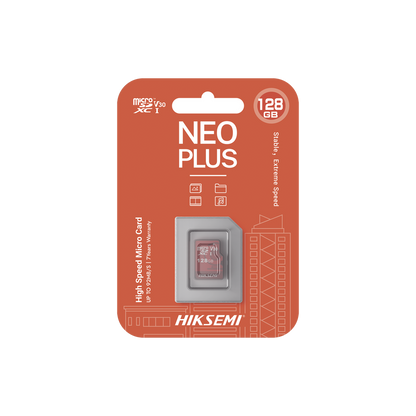 Memoria microSD / Clase 10 de 128 GB / Especializada Para Videovigilancia (Uso 24/7) / Compatibles con cámaras HIKVISION y Otras Marcas / 95 MB/s Lectura / 50 MB/s Escritura