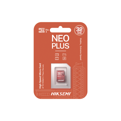 Memoria microSD / Clase 10 de 32 GB / Especializada Para Videovigilancia (Uso 24/7) / Compatibles con cámaras HIKVISION y Otras Marcas / 95 MB/s Lectura / 25 MB/s Escritura